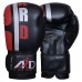 ARD® Boxing Gloves Art Leather Punch Training Sparring Kickboxing MMA Fighting- Black